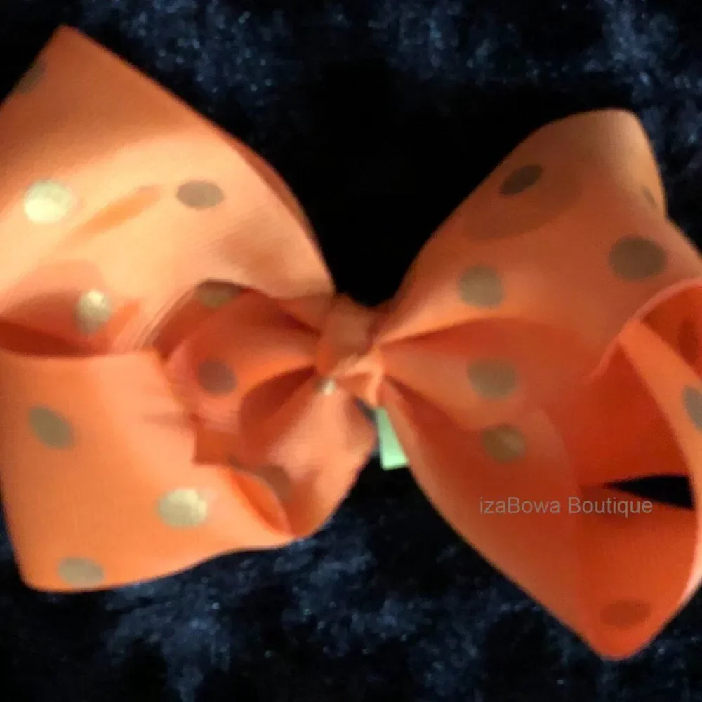 Orange & Gold Polka Dot 5